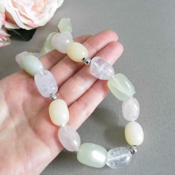 Macy's Sterling Silver QUARTZ Necklace - Picture 4 of 6